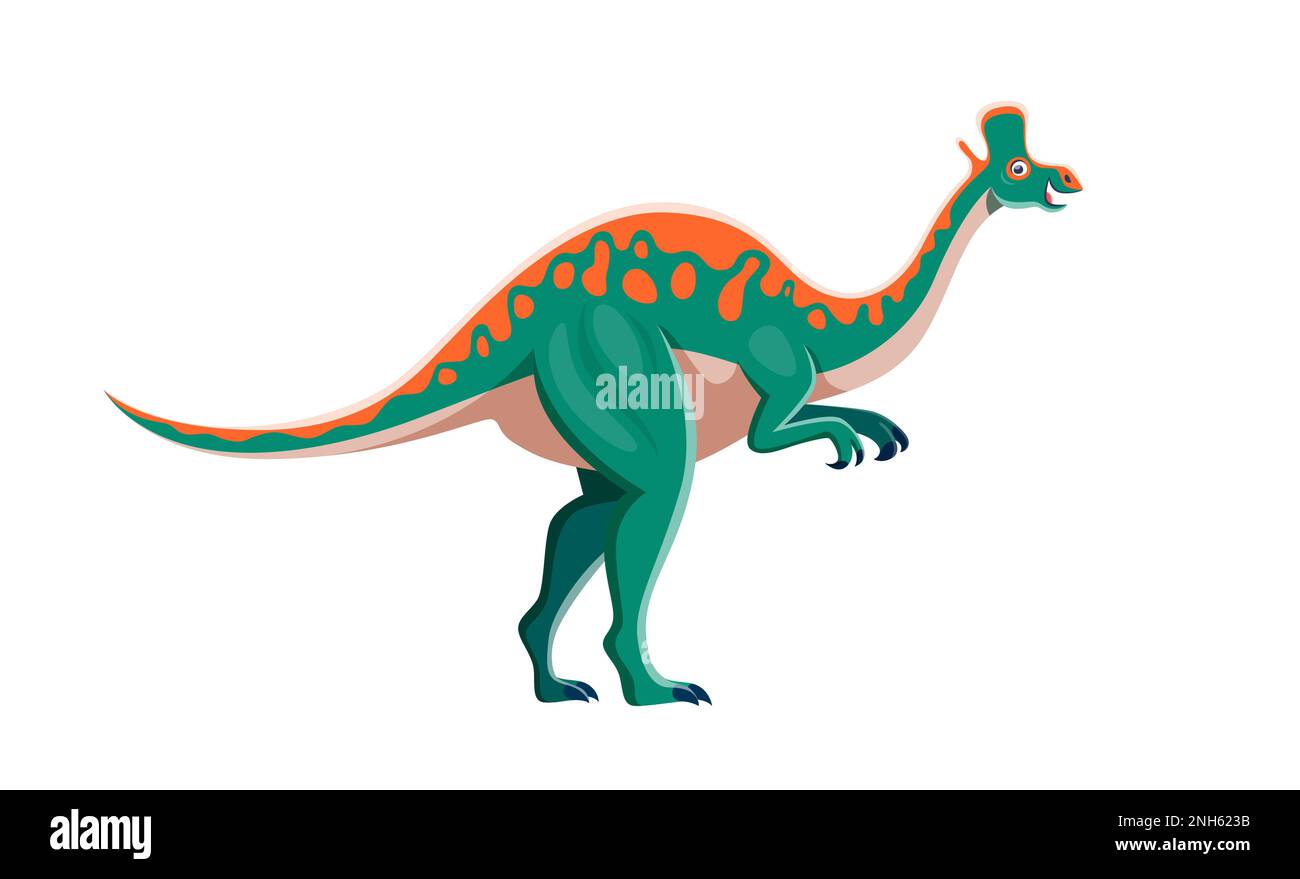 Personaje De Dinosaurio Lambeosaurus De Dibujos Animados Lagarto