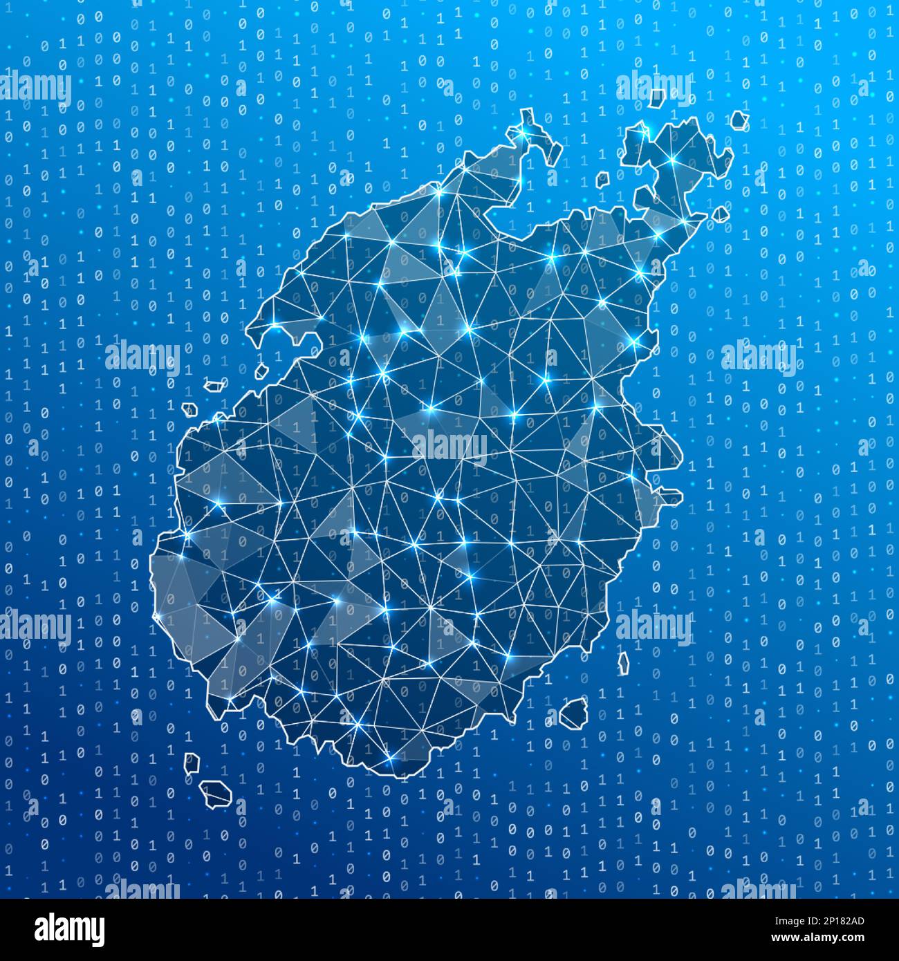 Mapa De Red De Paros Mapa De Conexiones Digitales De La Isla