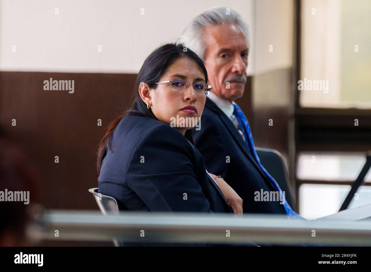 Former Prosecutor Samari Gomez Sits Beside Journalist Jos Rub N Zamora