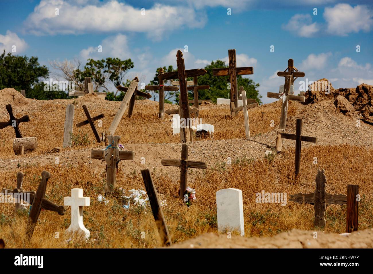 El Cementerio de San Gerónimo en el Pueblo Taos alberga las tumbas de