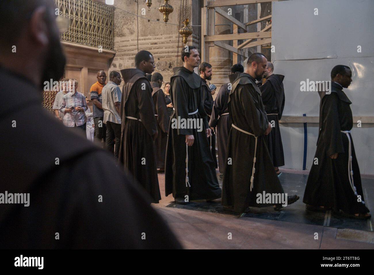 Algunos Frailes Durante Una Celebraci N Religiosa Cristiana Dentro De