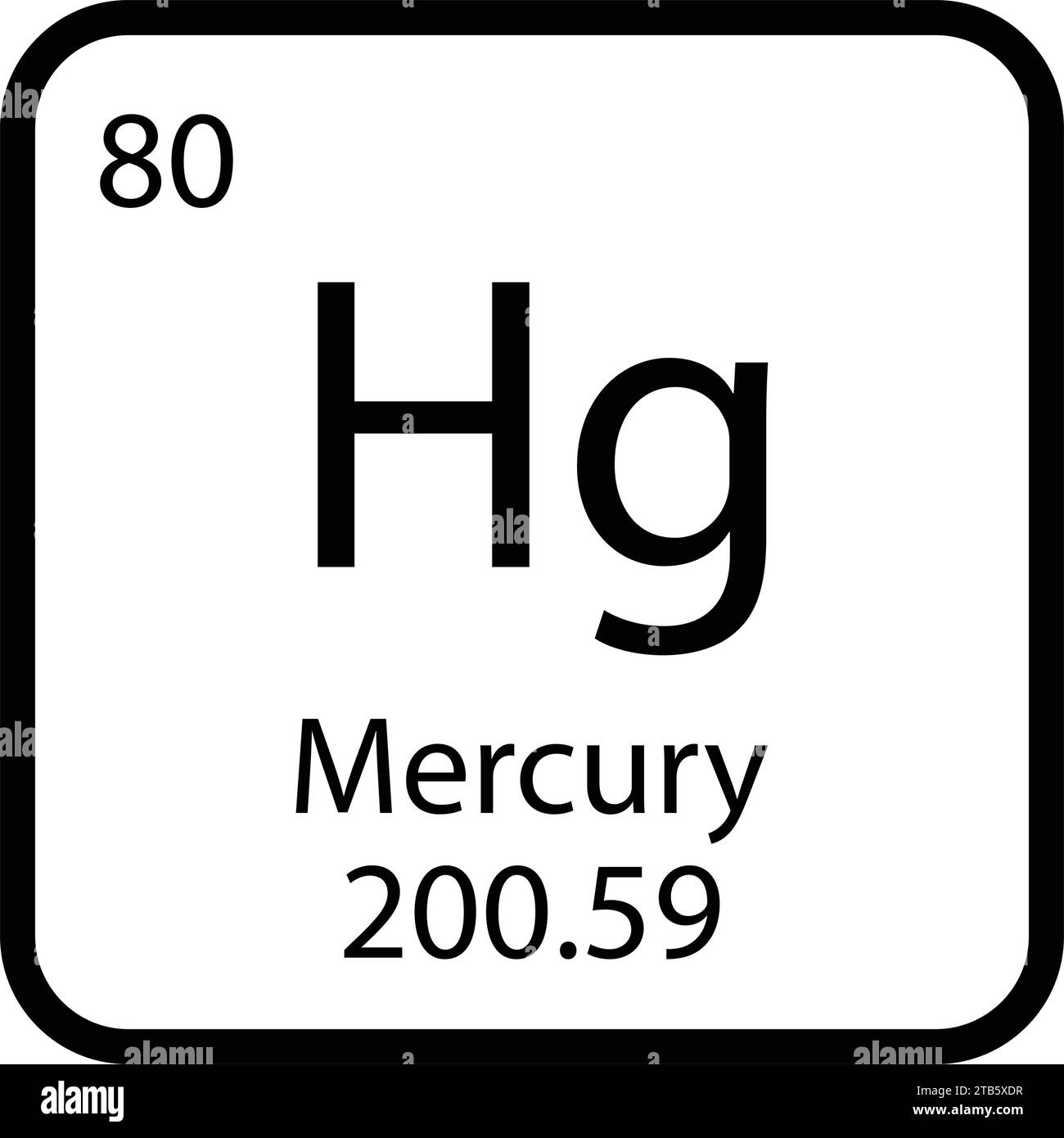 Periodic table elements mercury fotografías e imágenes de alta