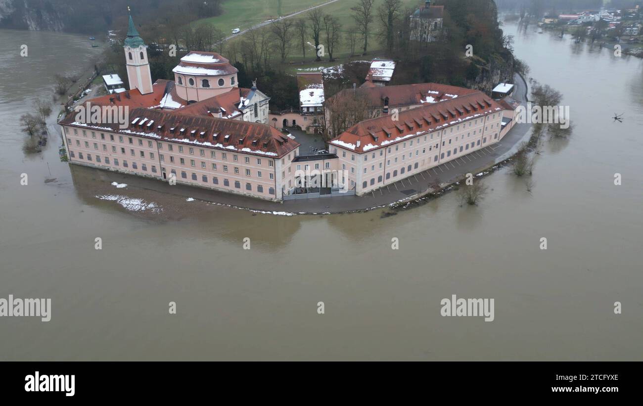 Hochwasseralarm En Weiten Teilen Von Bayerns Dauerregen Und