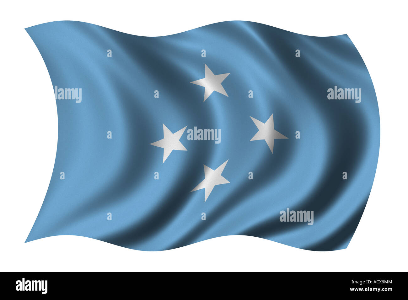 La Bandera De Los Estados Federados De Micronesia Fotograf A De Stock