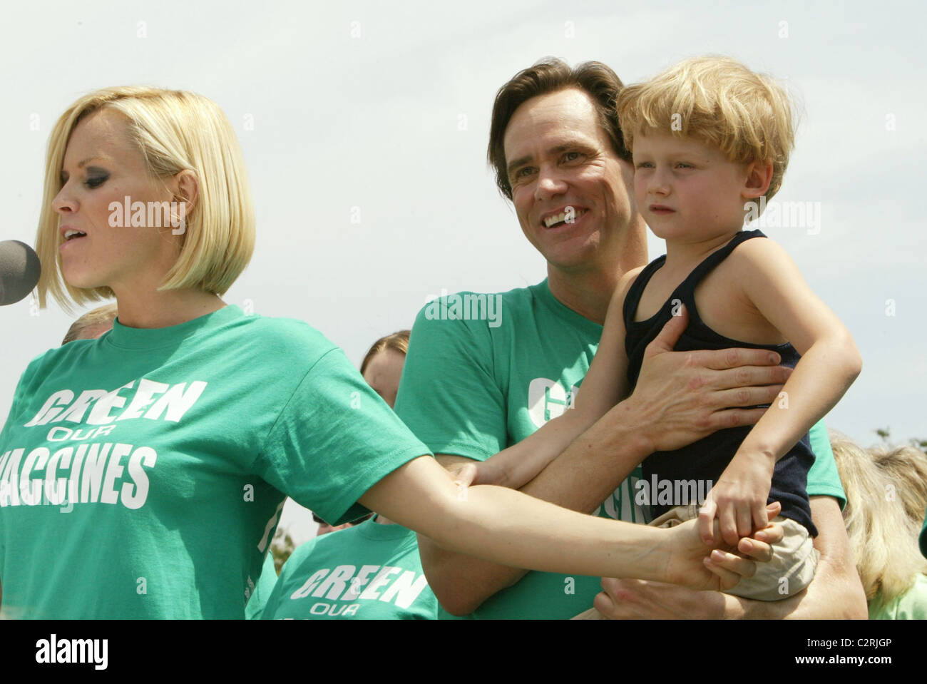 Jim Carrey Jenny Mccarthy Y Su Hijo Autista Evan Jenny Mccarthy Y Jim