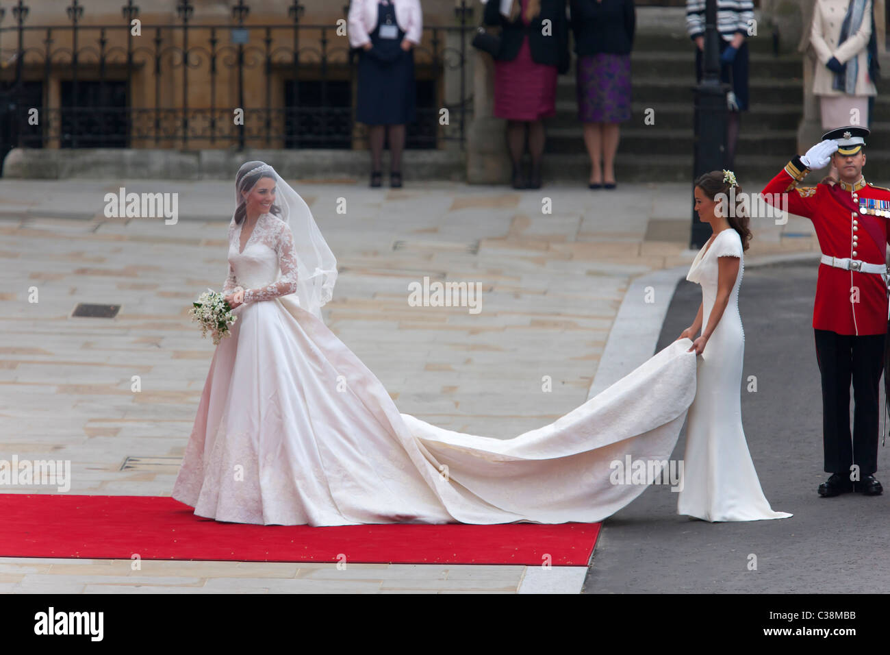 Kate Middleton Llegando A La Abad A De Westminster Para Su Boda Con El