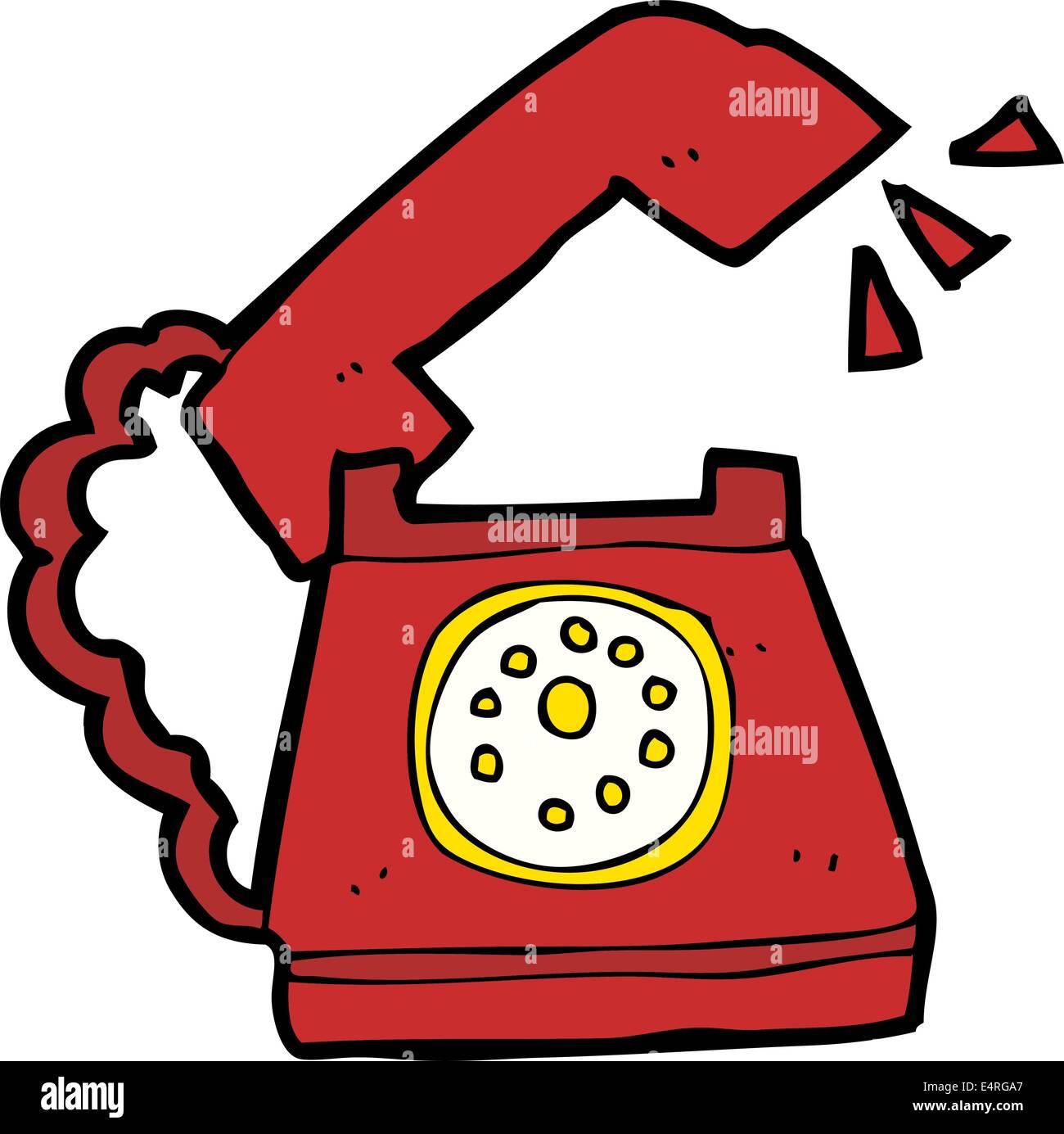 Cartoon Tel Fono Sonando Imagen Vector De Stock Alamy