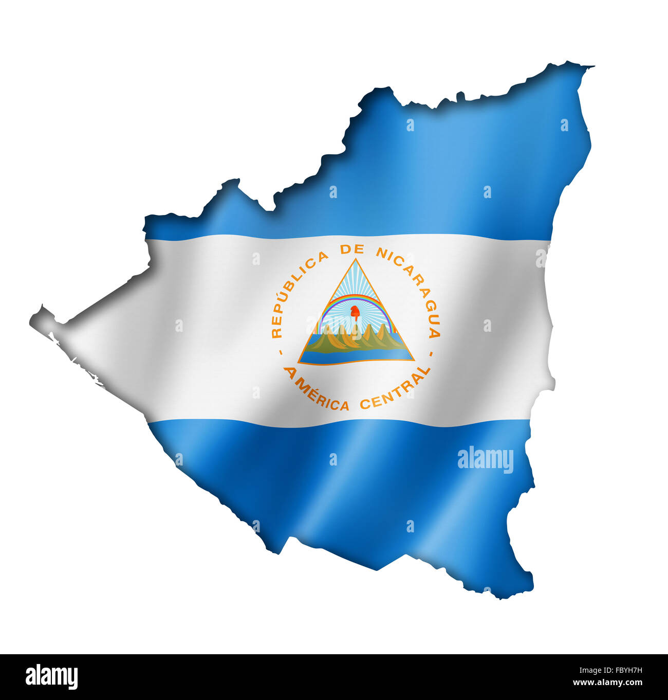 Mapa De Nicaragua Con Bandera Fotograf As E Im Genes De Alta Resoluci N