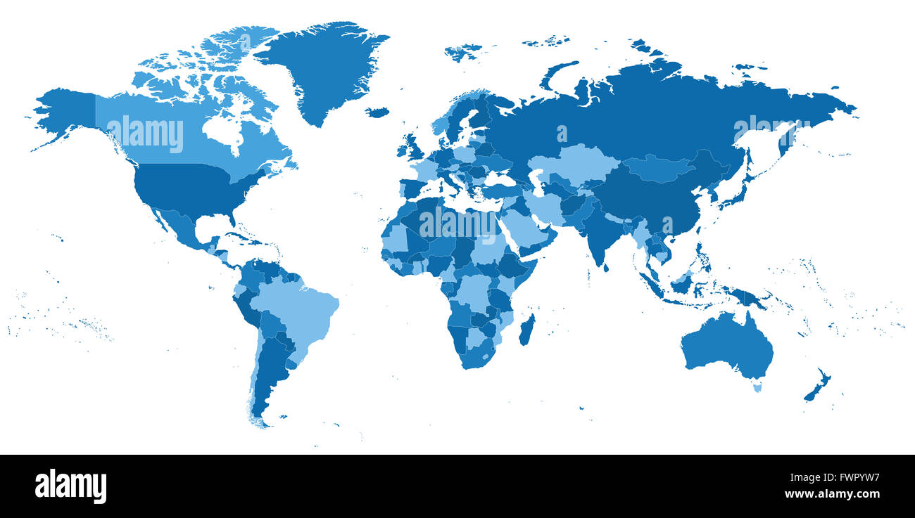 Mapa político de américa norte y sur Imágenes recortadas de stock Alamy