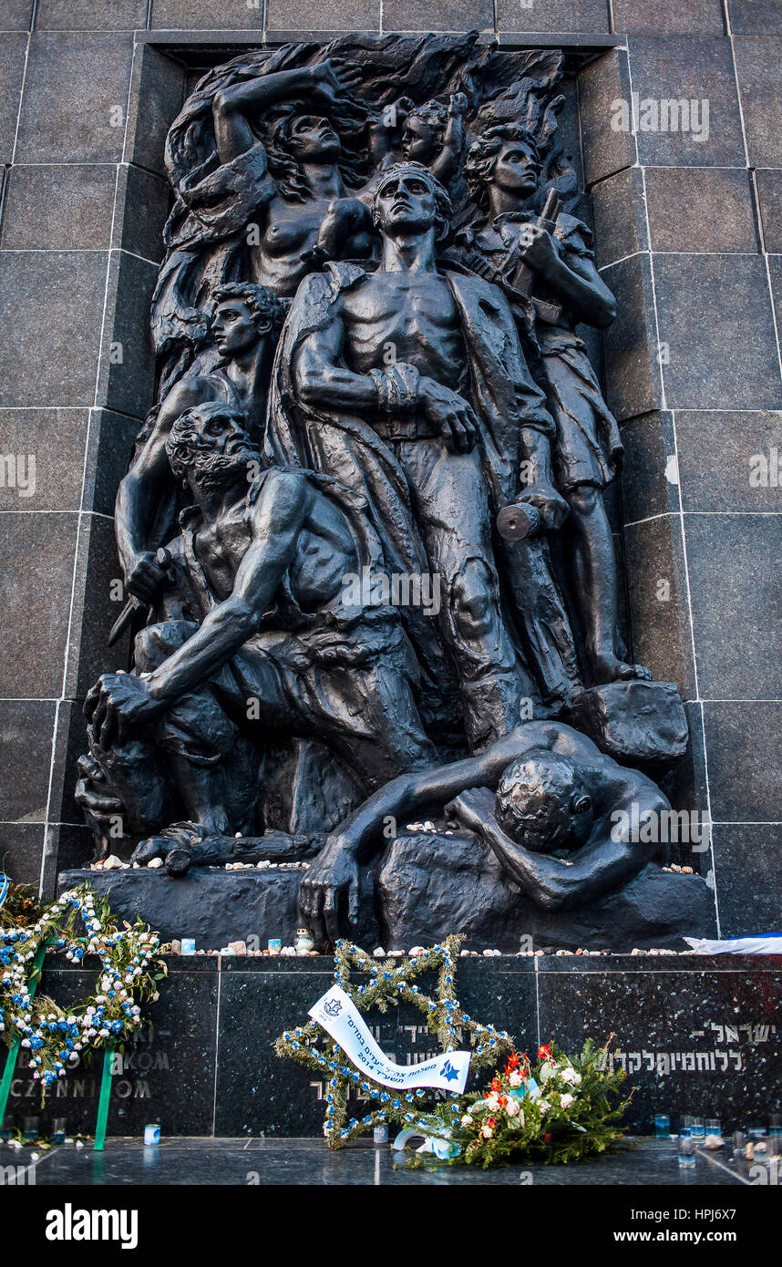 Monumento a los héroes del gueto Pomnik Bohaterow Getta Varsovia