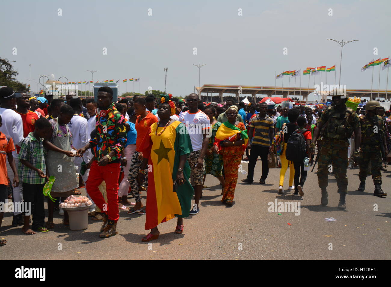 D A De La Independencia Ghana De Marzo En Accra Ghana