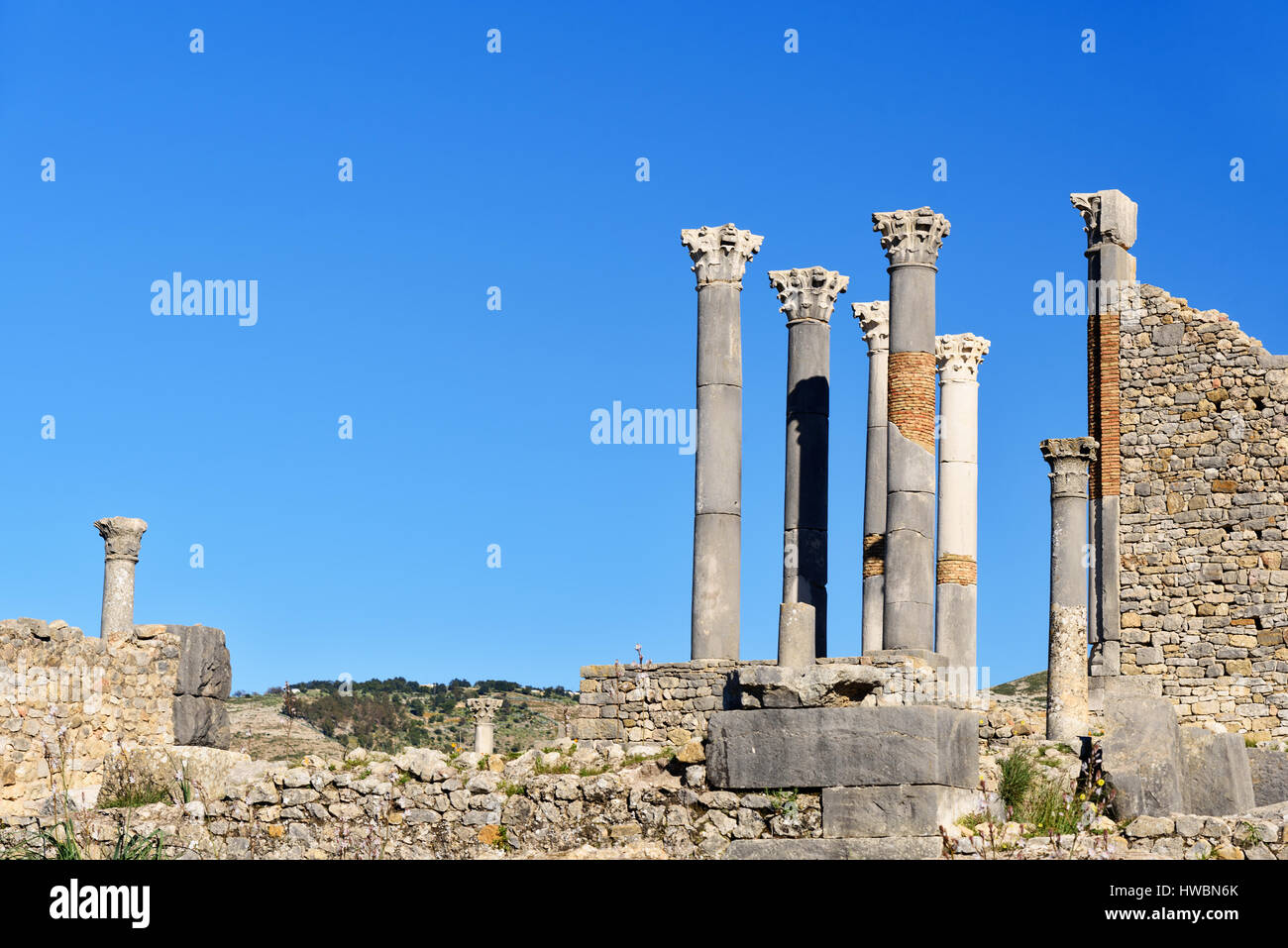 El Templo Capitolino En Ruinas Romanas La Antigua Ciudad Romana De