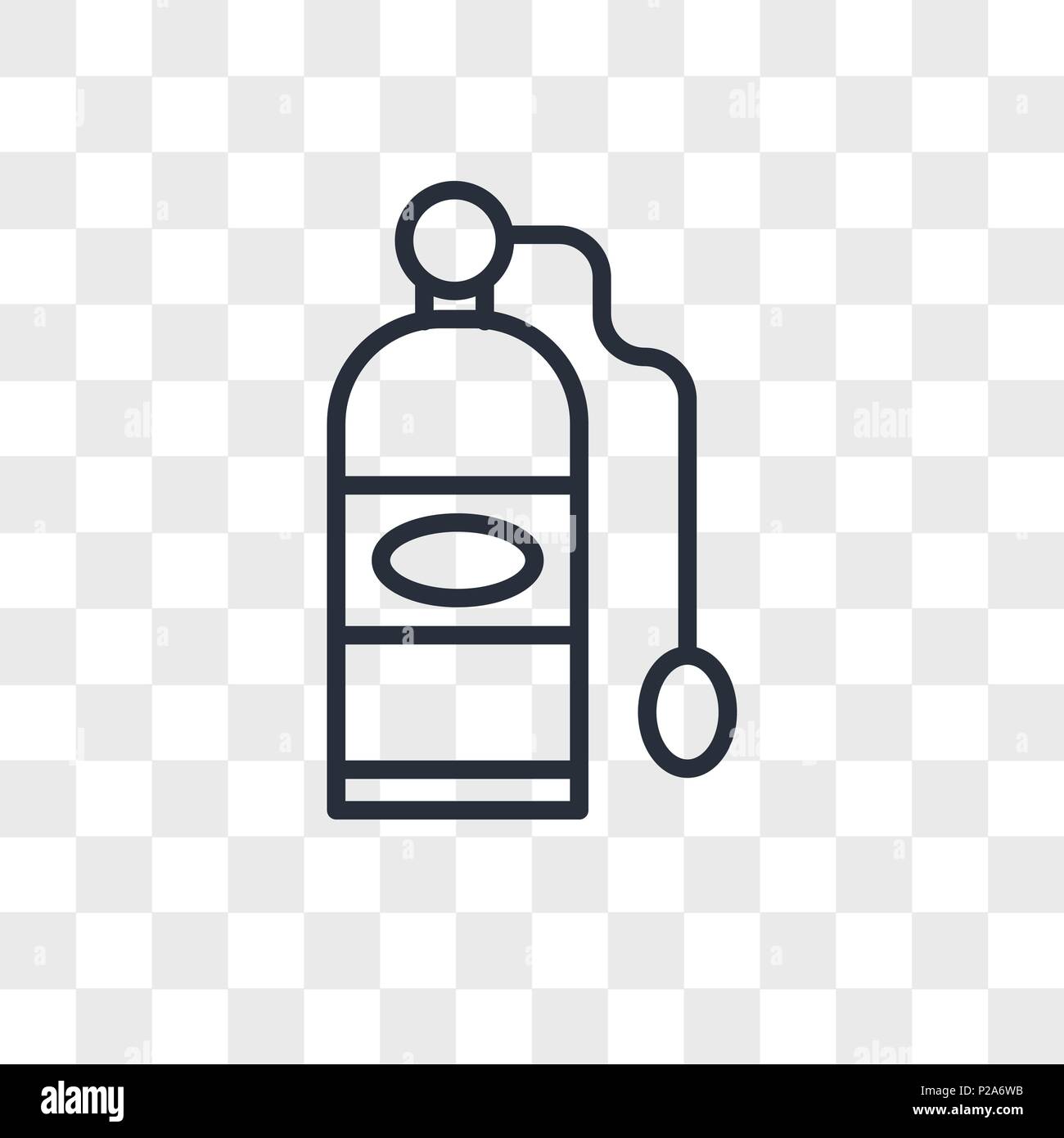 Tanque de oxígeno icono vectorial aislado sobre fondo transparente