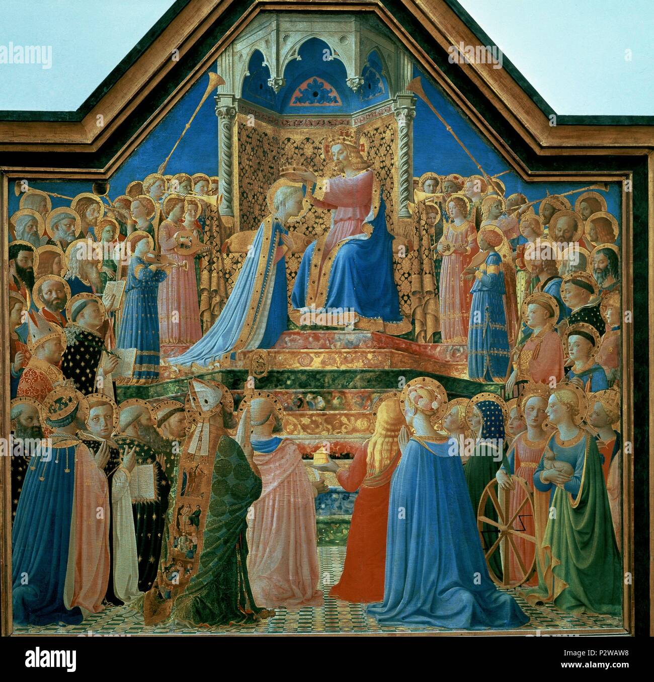 LA CORONACION DE LA VIRGEN 1435 209x206 Cm Autor Fra Angelico C