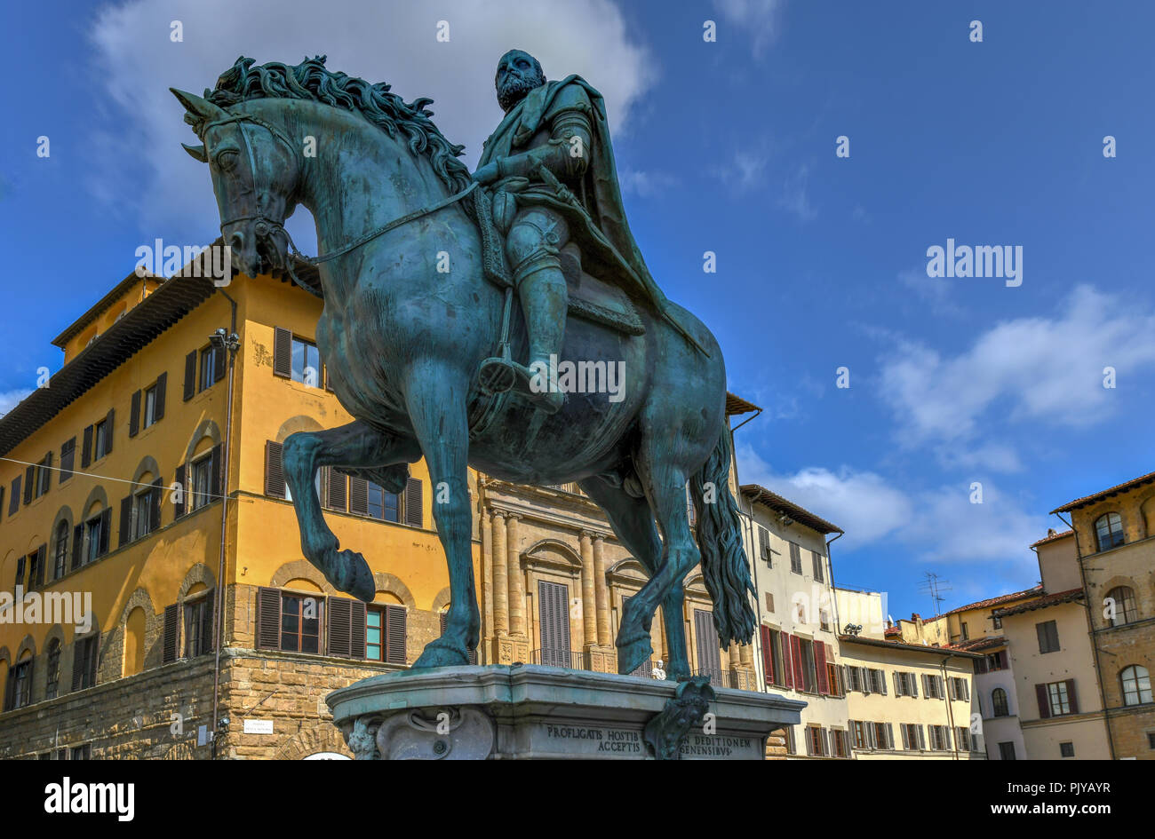 Estatua Ecuestre De Cosimo I De Medici En La Piazza Della Signoria De