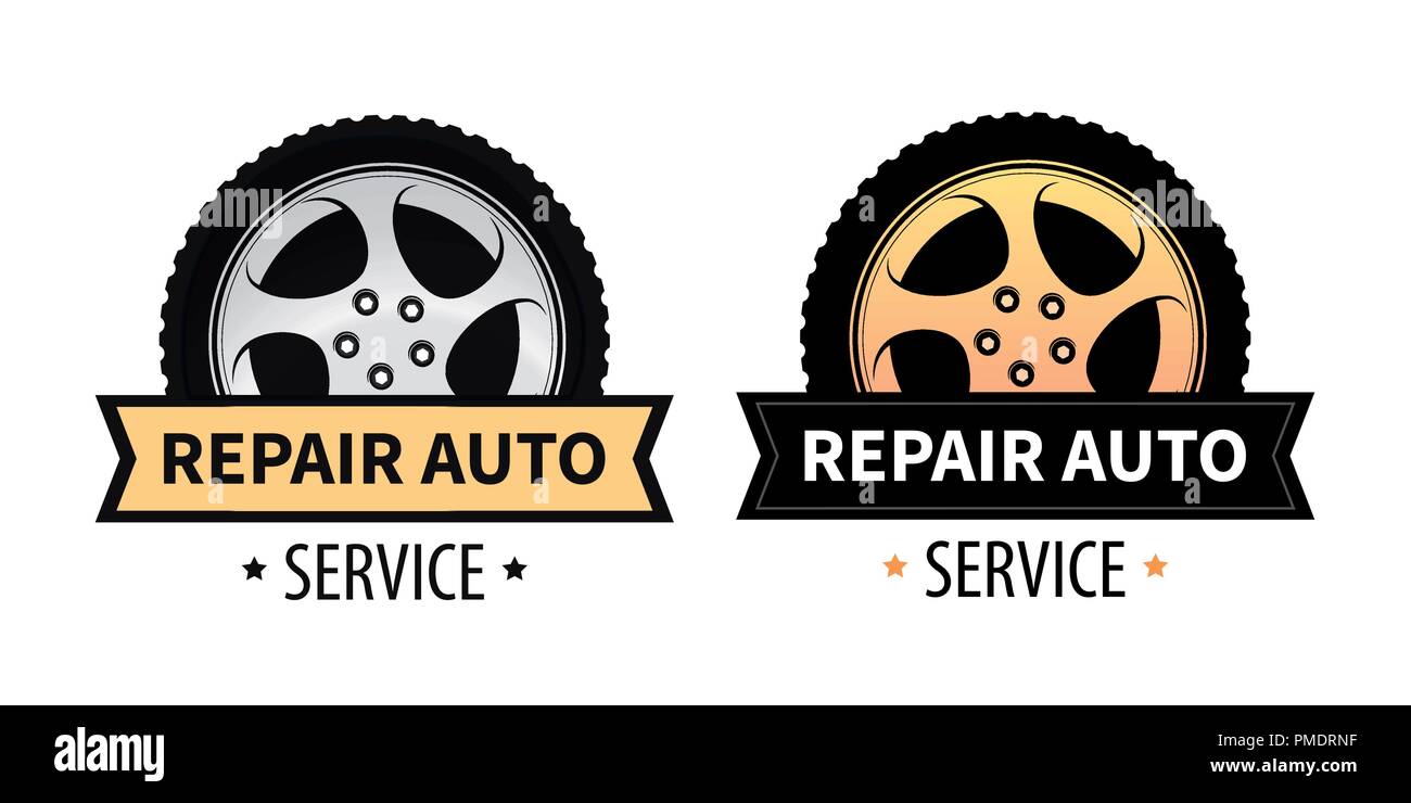 Se Ales Vectoriales Para Cartel Banner Y Logo De Auto Reparaci N Y