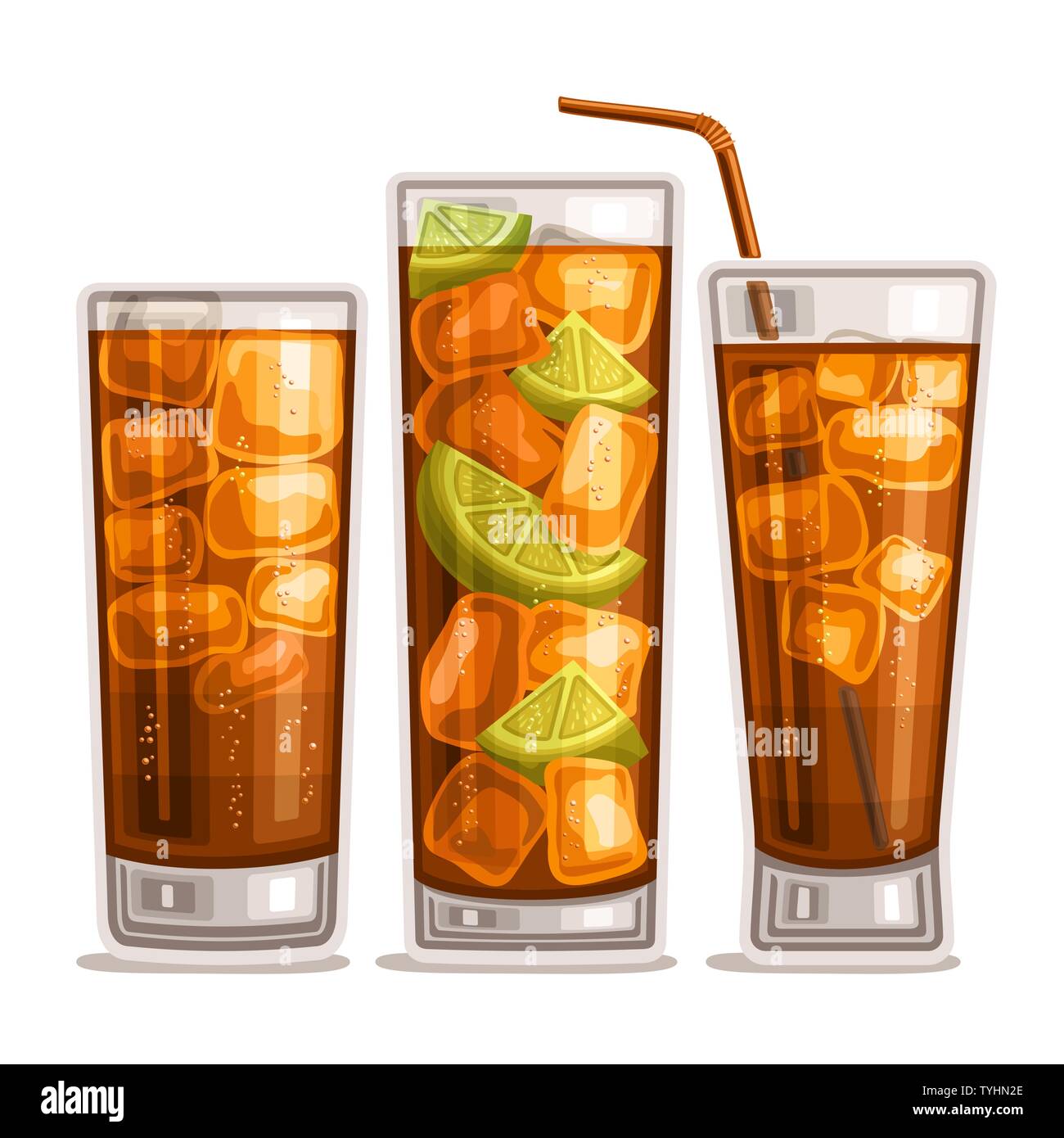 Vector Conjunto De Bebidas Gaseosas Imagen Vector De Stock Alamy