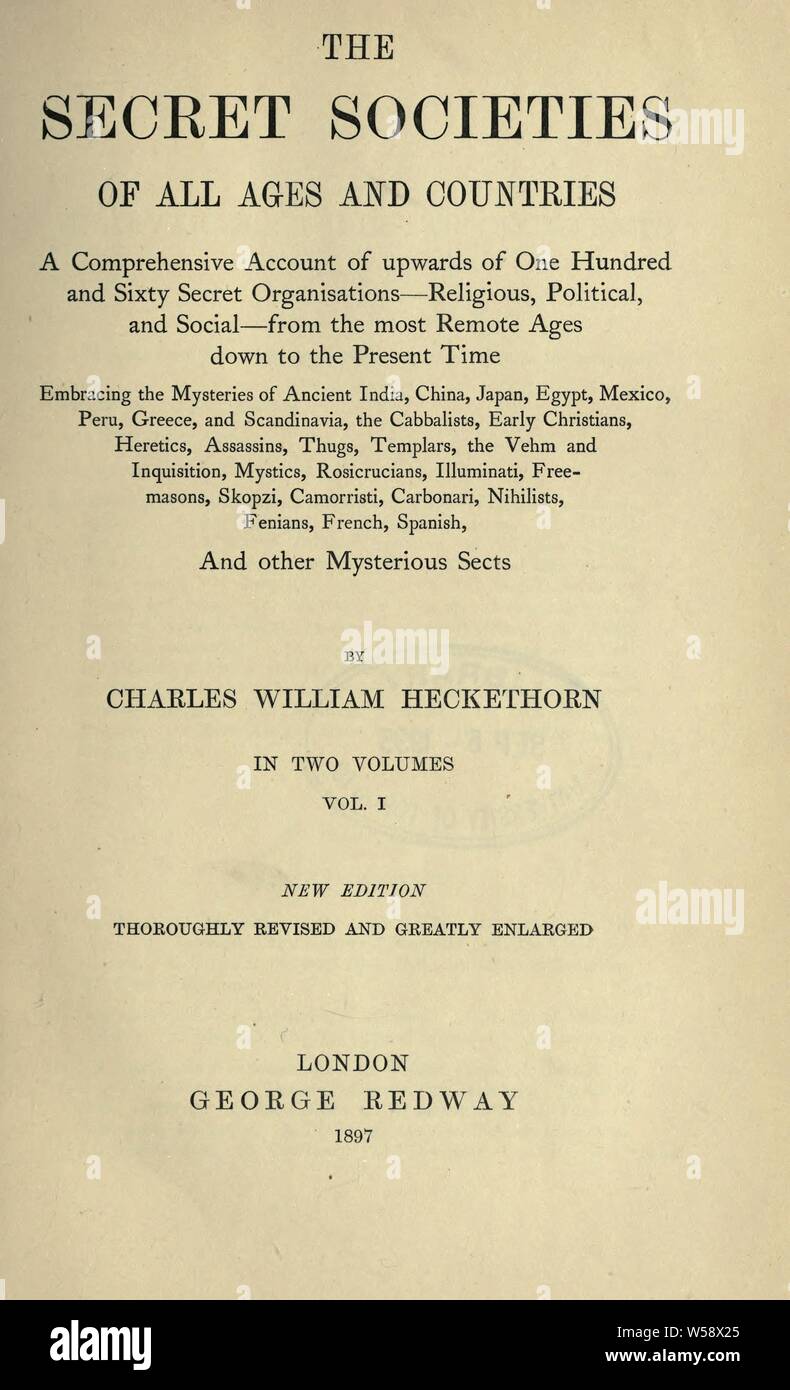 Las Sociedades Secretas De Todas Las Edades Y Pa Ses Una Rese A Amplia