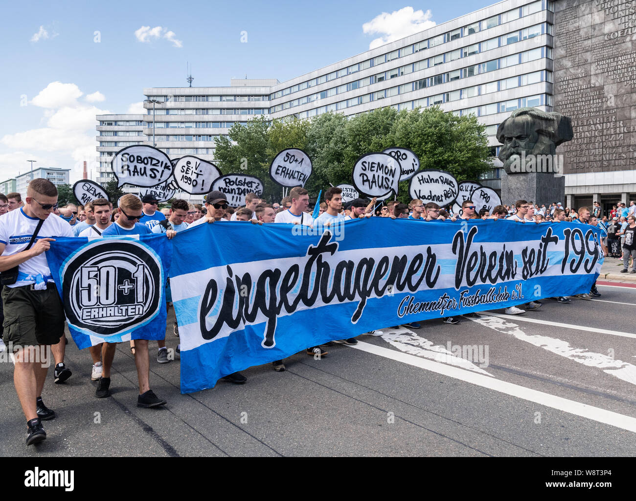 Chemnitz Alemania 11 De Agosto De 2019 Copa DFB Chemnitzer FC