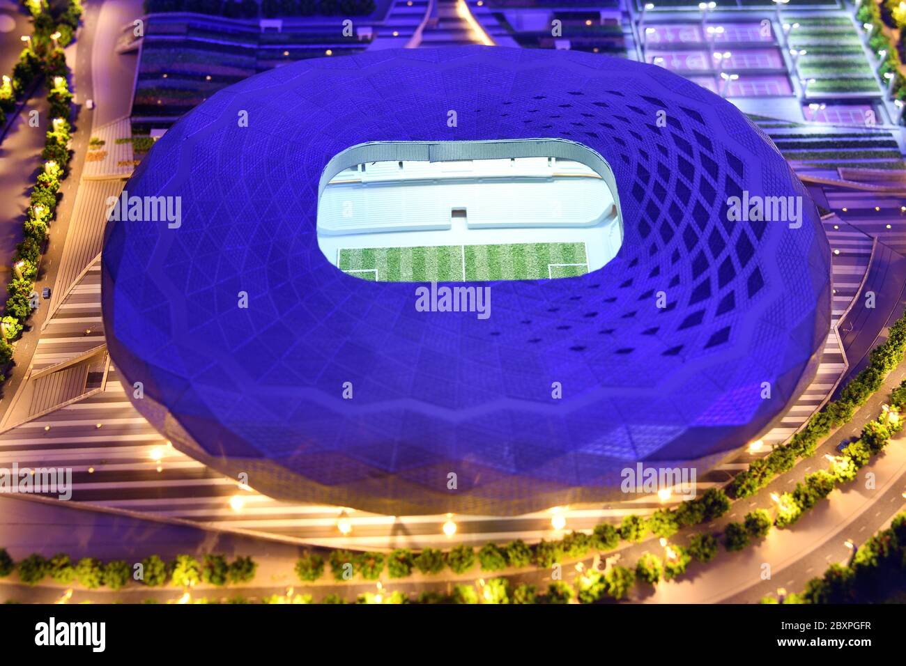 Moscou Russie Juillet La Maquette Du Stade De La Ville D