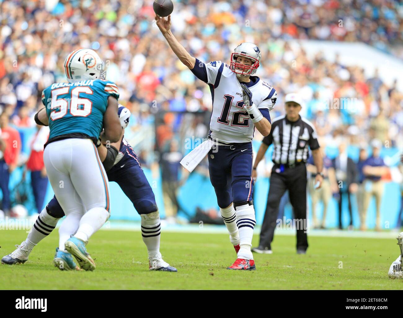 Tom Brady Le Quarterback Des Patriots De La Nouvelle Angleterre