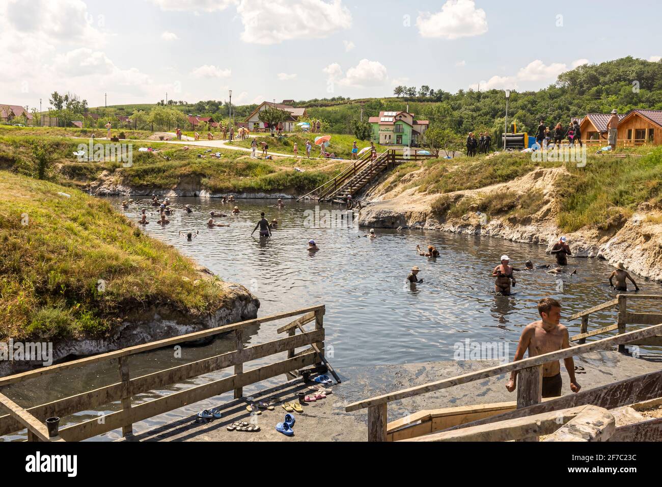 Lacs salés et bains de boue à l ocna Sibiului à Sibiu Conty