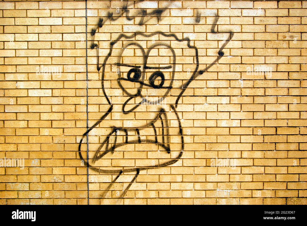 Graffiti De Personaje De Dibujos Animados Banque De Photographies Et D