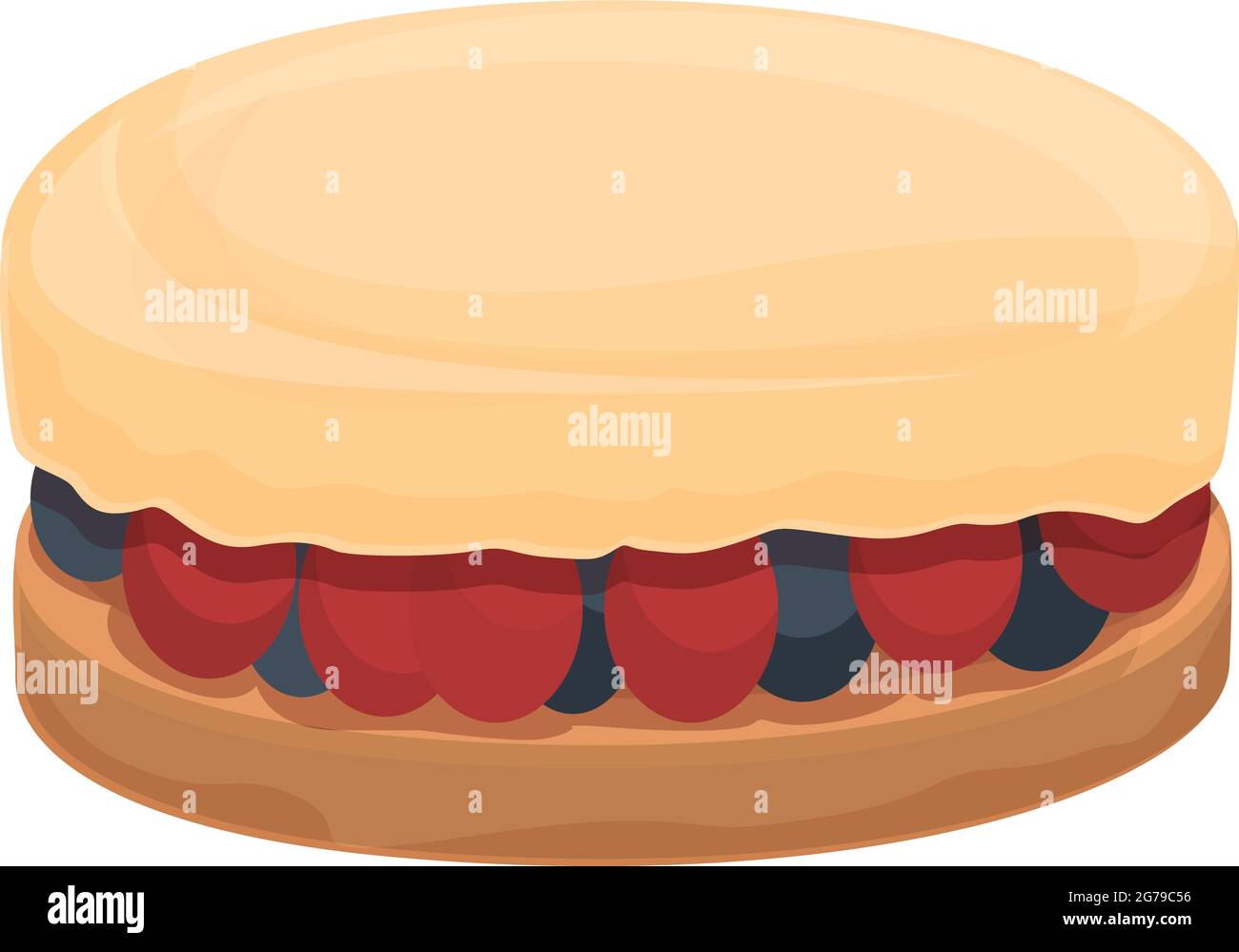 Ic Ne Cheesecake Vecteur De Dessin Anim G Teau Aux Fraises Coupez Le