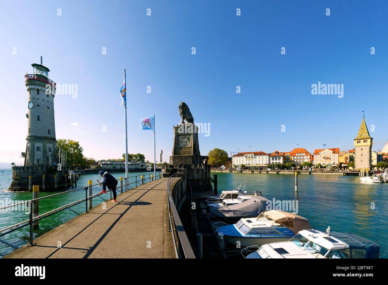 L Allemagne la Bavière le lac de Constance Bodensee Lindau port