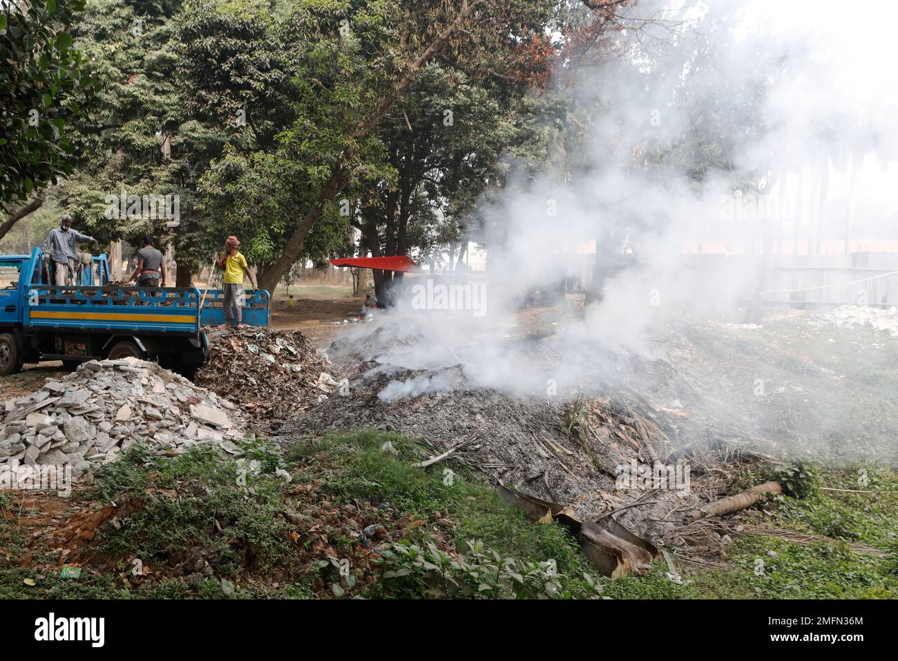 Dhaka Bangladesh 25 Janvier 2023 Un Ouvrier Bangladais Qui