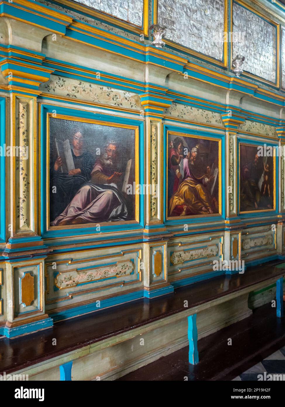 Détails intérieurs de l église notre Dame des rochers Monténégro Photo