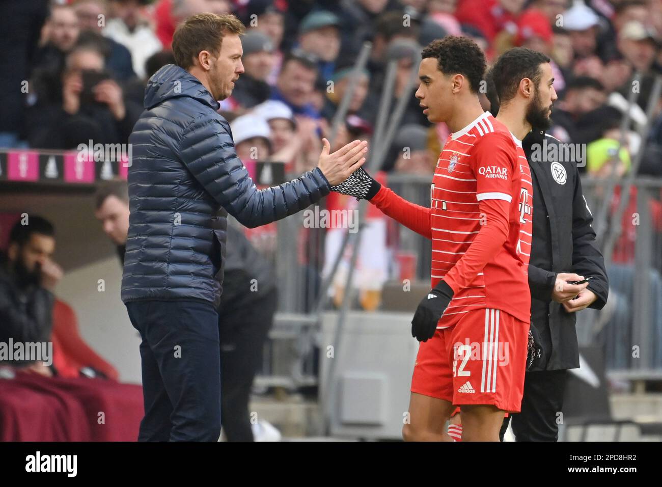 Coach Julian NAGELSMANN FC Bayern Munich Avec Jamal MUSIALA FC