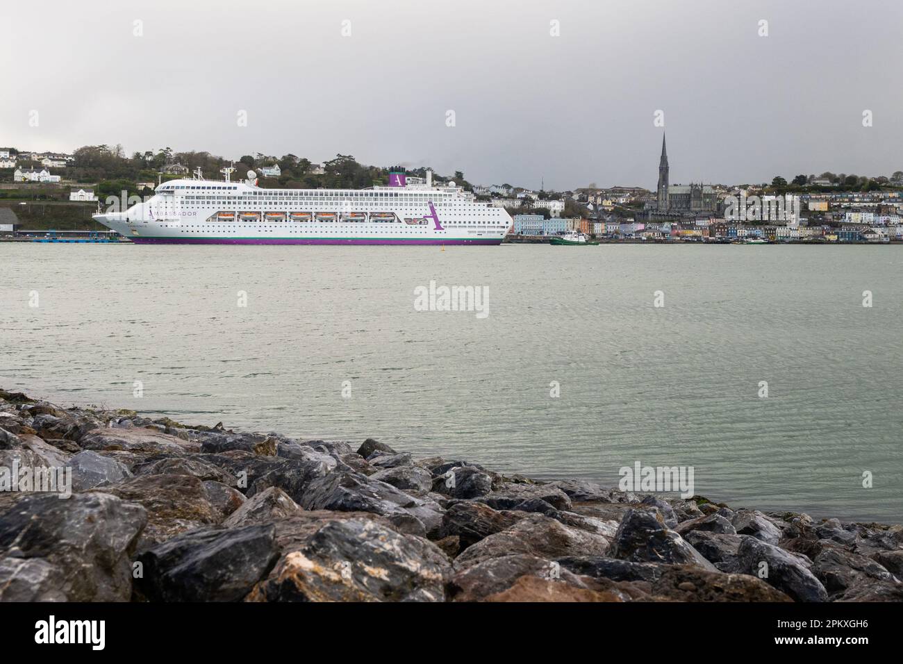 Cobh Co Cork Irlande 10th Avril 2023 Le Premier Paquebot De