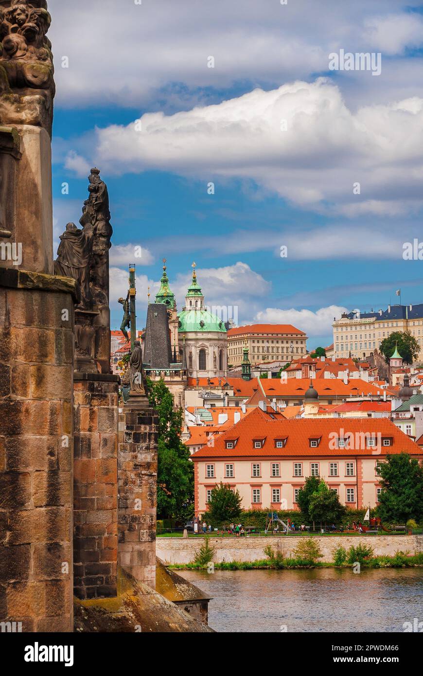 Vue Sur Le Magnifique Centre Historique De Prague Le Vieux Quartier De