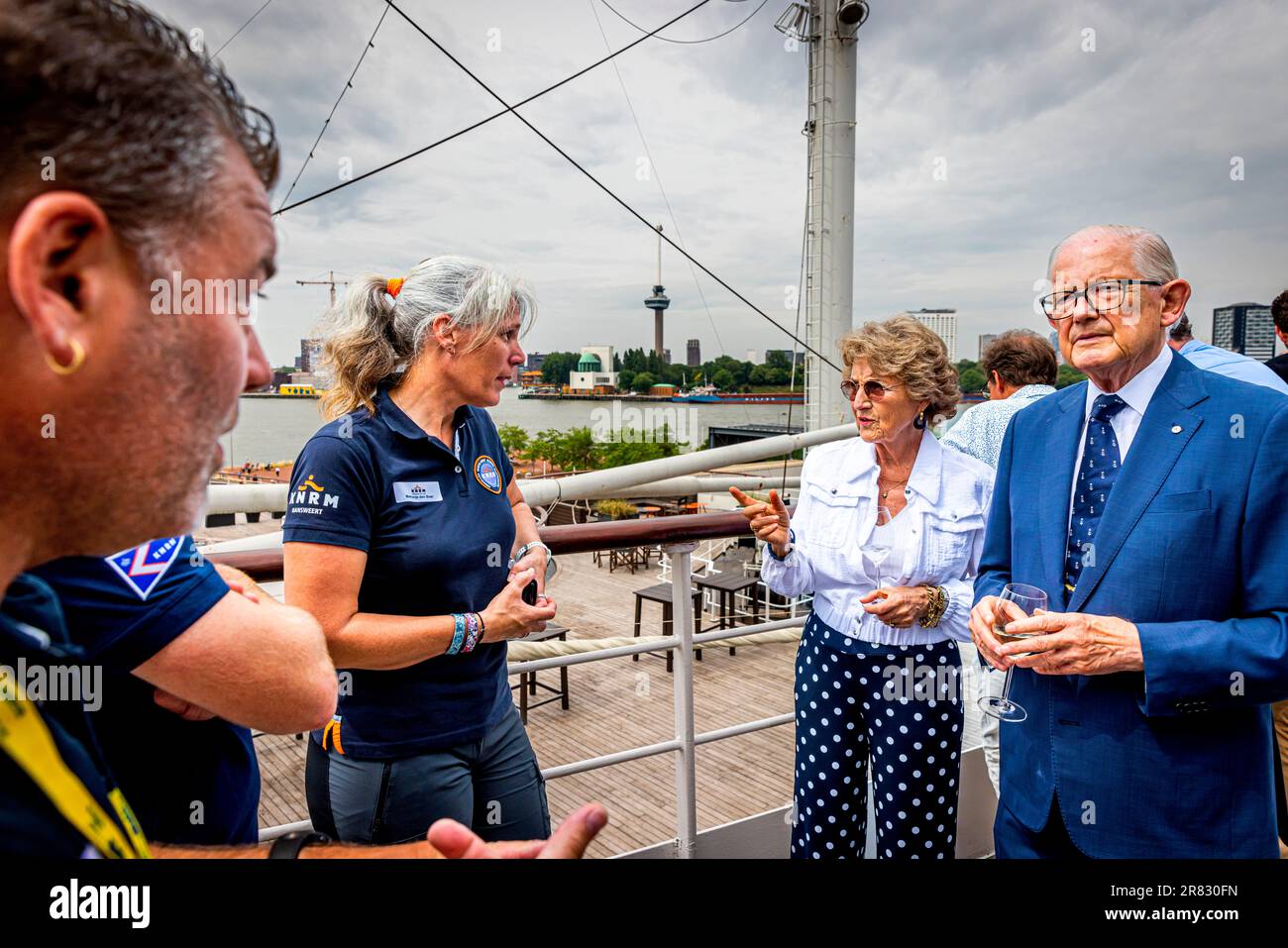 ROTTERDAM La Princesse Margriet Des Pays Bas Et Pieter Van