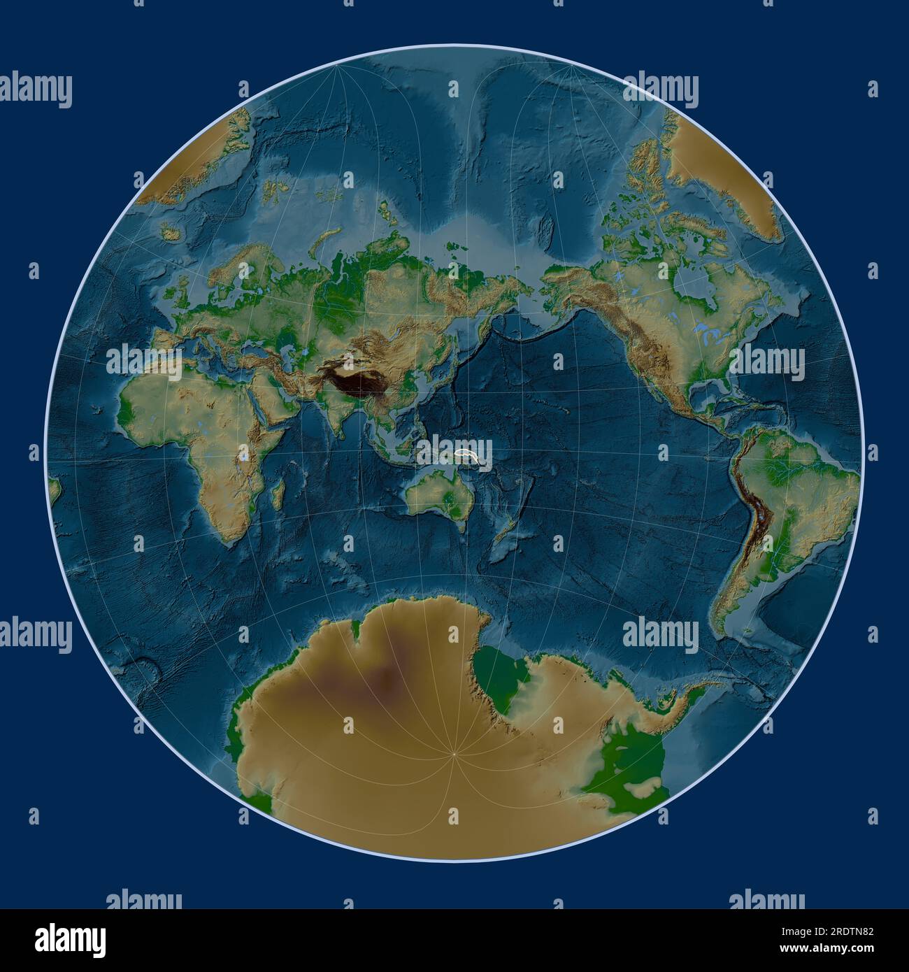 Plaque Tectonique De Bismarck Nord Sur La Carte D L Vation Physique