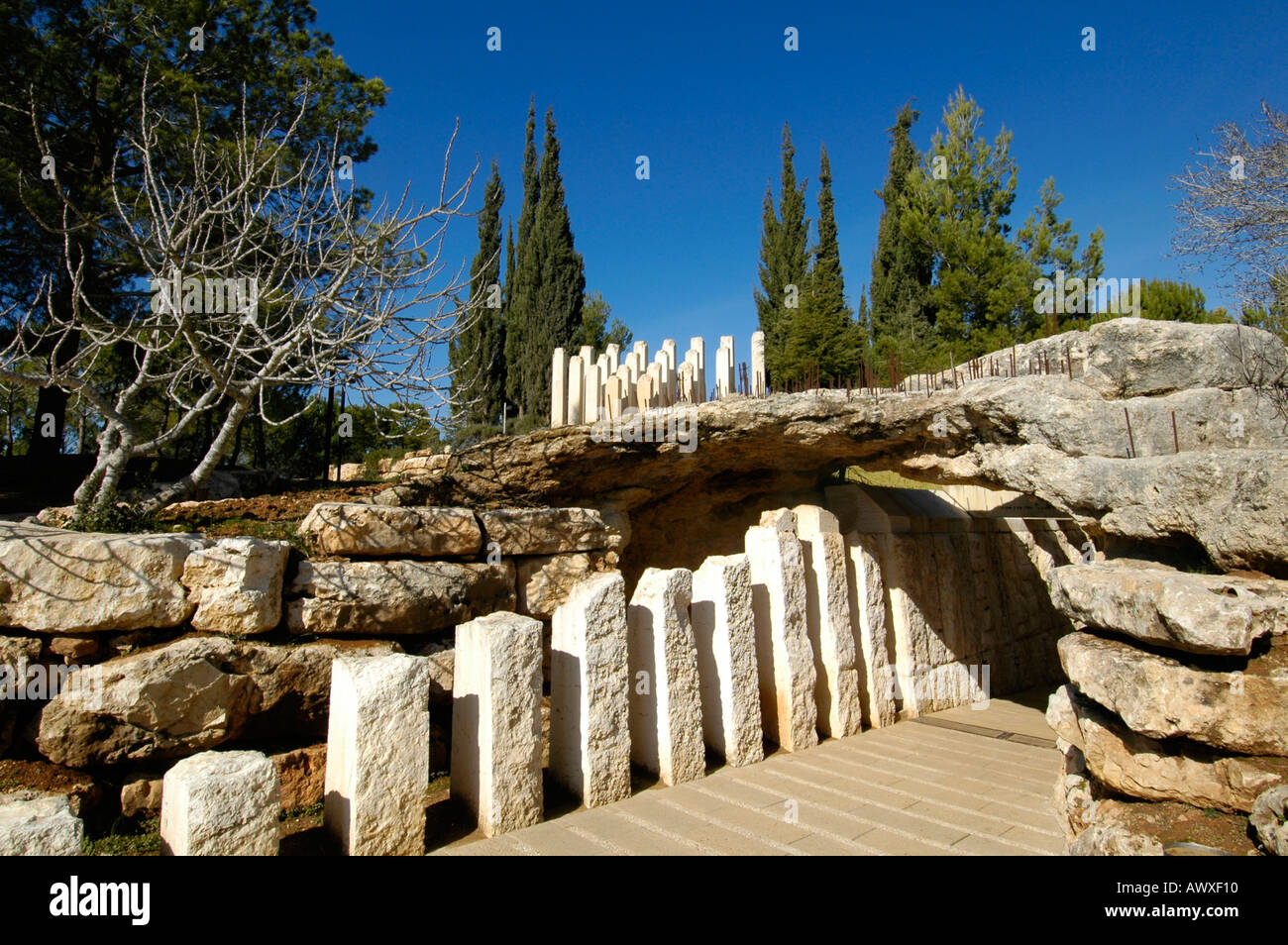 Mémorial aux enfants juifs assassinés par les nazis à Yad Vashem le