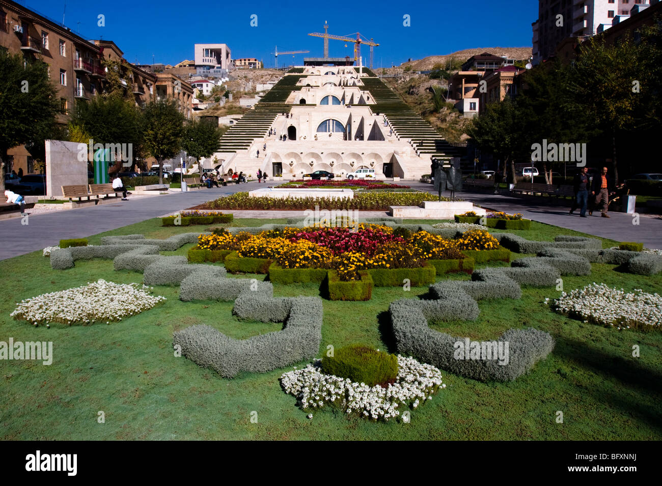 Monument en cascade Yerevan Arménie Photo Stock Alamy