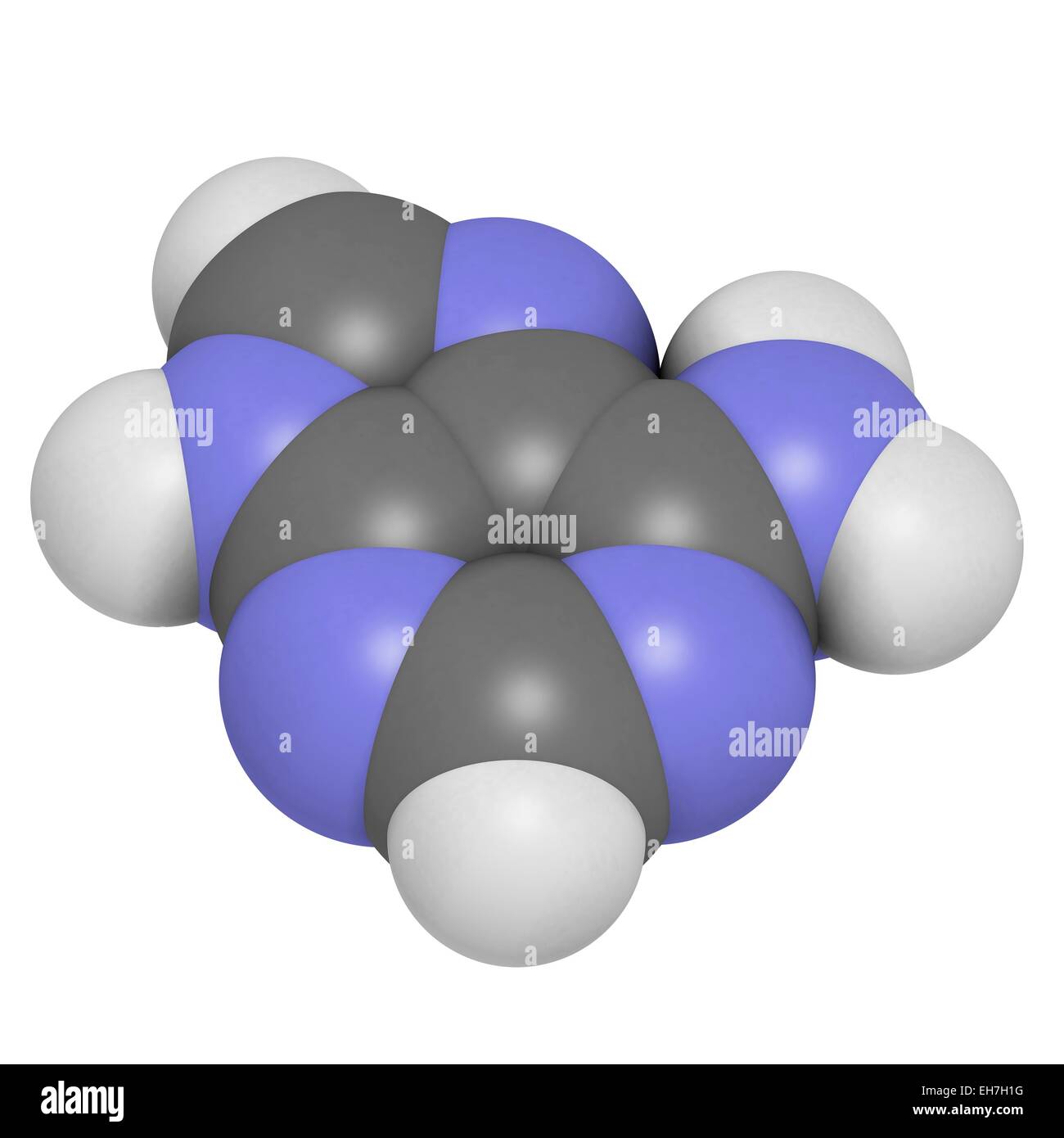 Molecular Model Of Purine Nucleobase Banque De Photographies Et D