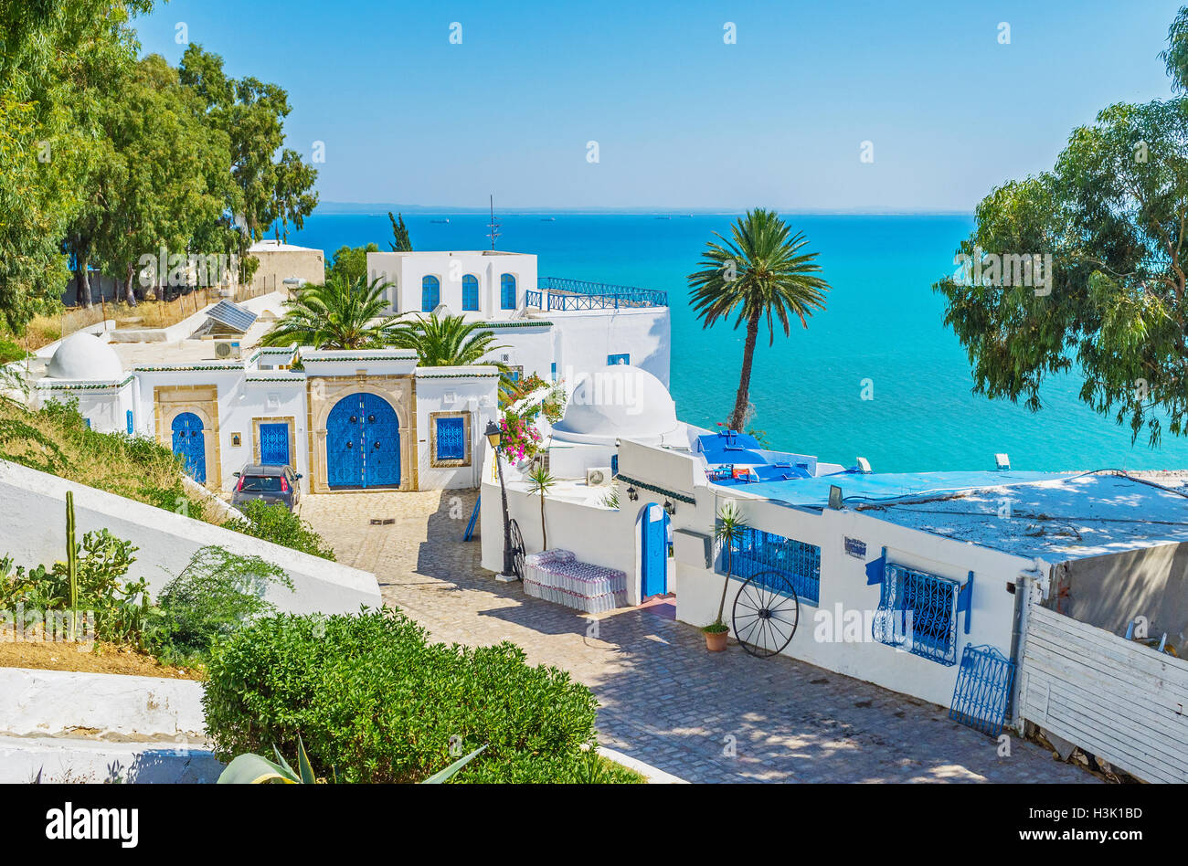 L Une Des Plus Belles Vues Dans Le Village De Montagne De Sidi Bou Said