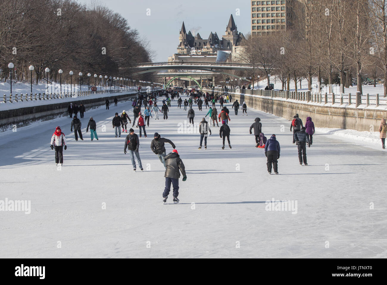 La Plus Longue Patinoire Du Monde Banque De Photographies Et Dimages