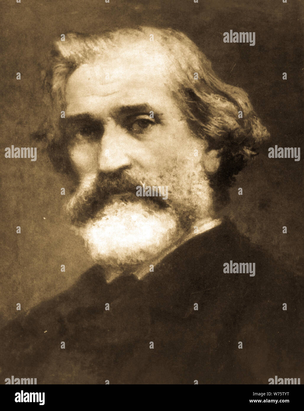 Portrait de verdi du 19ème siècle Banque de photographies et dimages à