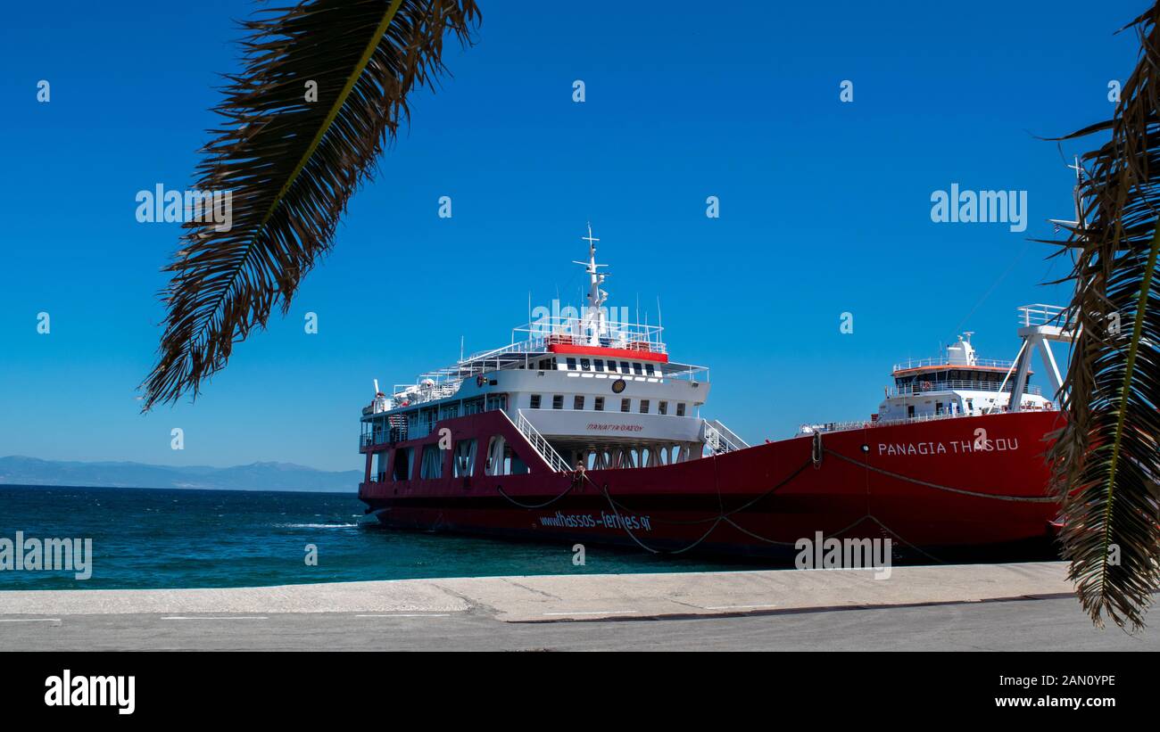 Viaggio In Traghetto Per Thassos Immagini E Fotografie Stock Ad Alta