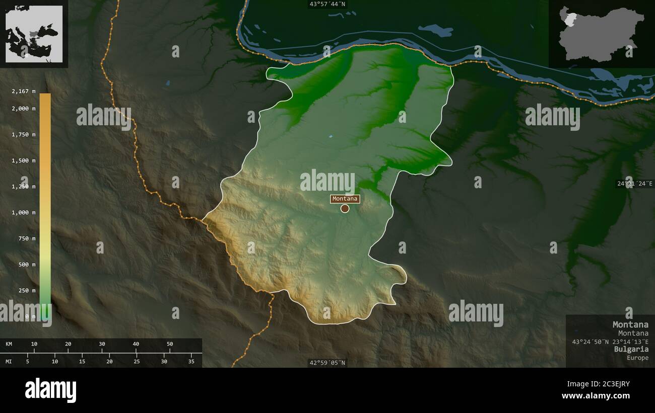 Mappa Fisica Del Montana Immagini E Fotografie Stock Ad Alta