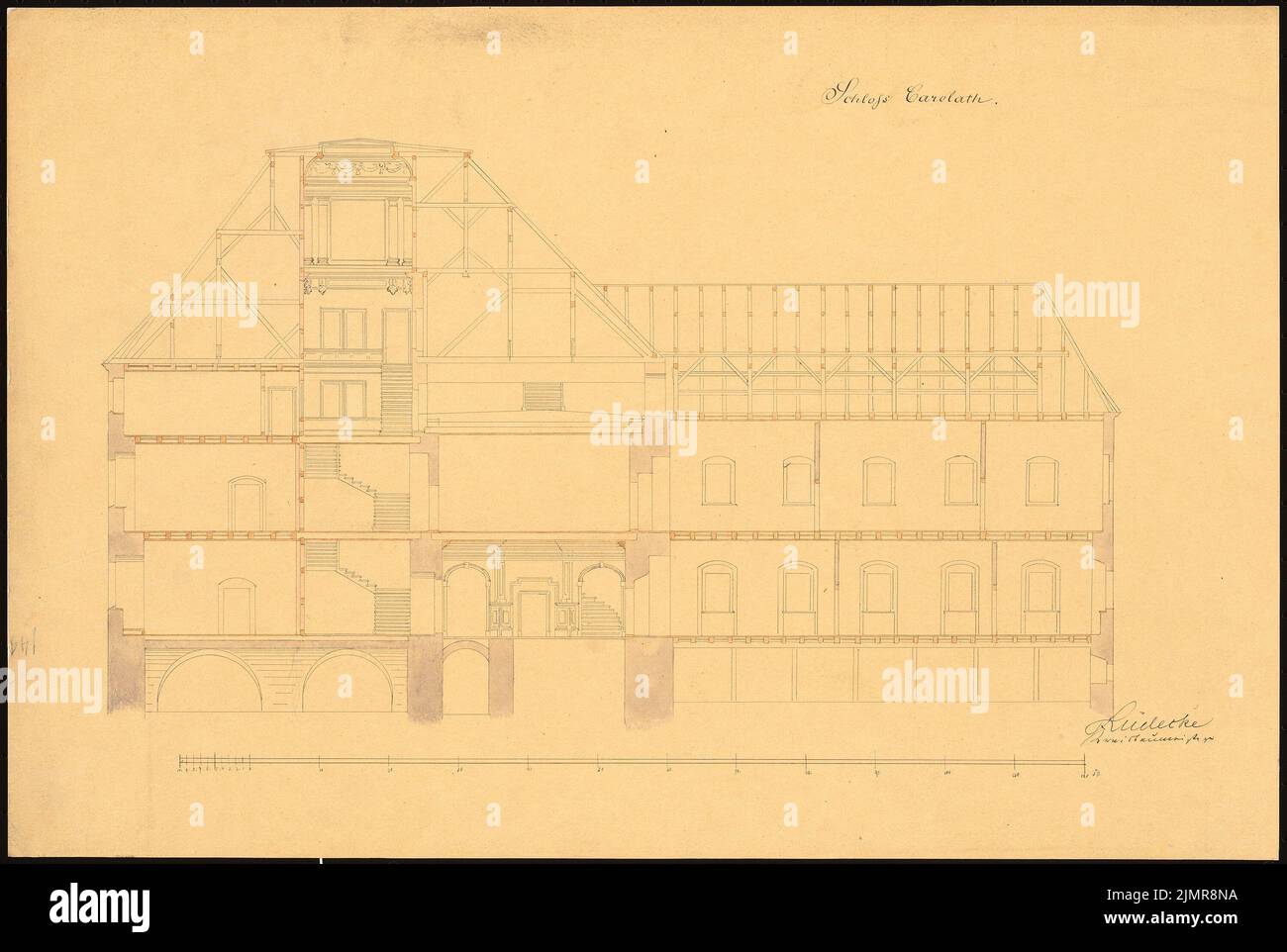 Schloss Carolath Bei Beuthen Oder Umbau 1861 Immagini E Fotografie