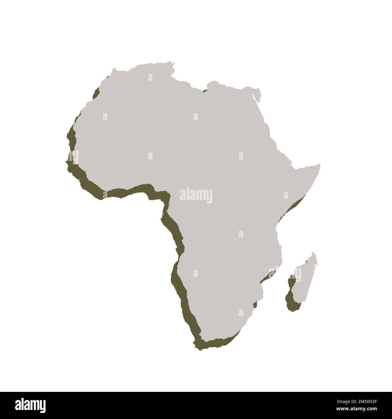 Mappa Dell Africa Silhouette Segno Globo Della Mappa Del Mondo