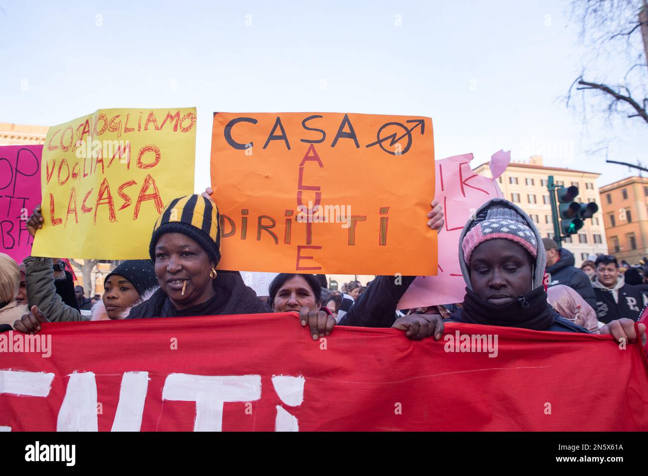 Roma Italia Th Feb Manifestazione Organizzata A Roma Da