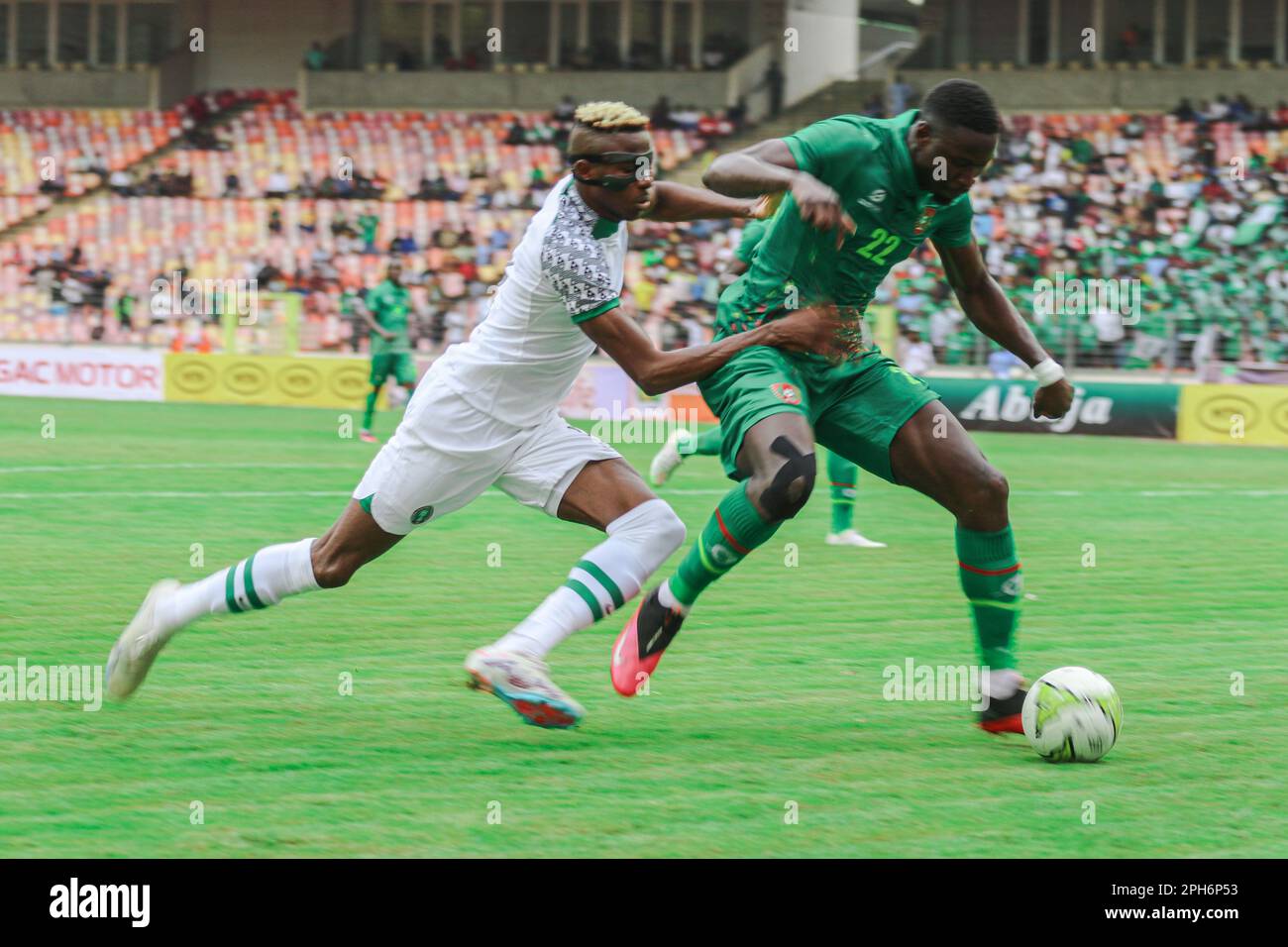 La Partita Tra Super Eagles E Guinea Bissau Della Nigeria Durante I