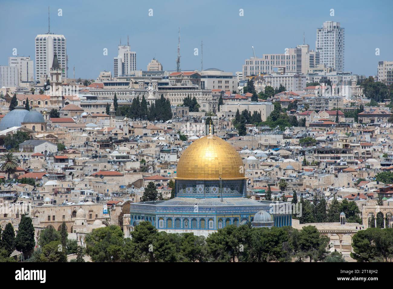 La Cupola Della Roccia Il Monte Del Tempio La Moschea Di Al Aqsa