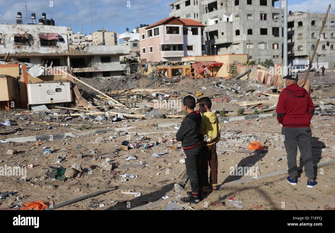 La Citt Di Gaza La Striscia Di Gaza La Palestina Mar